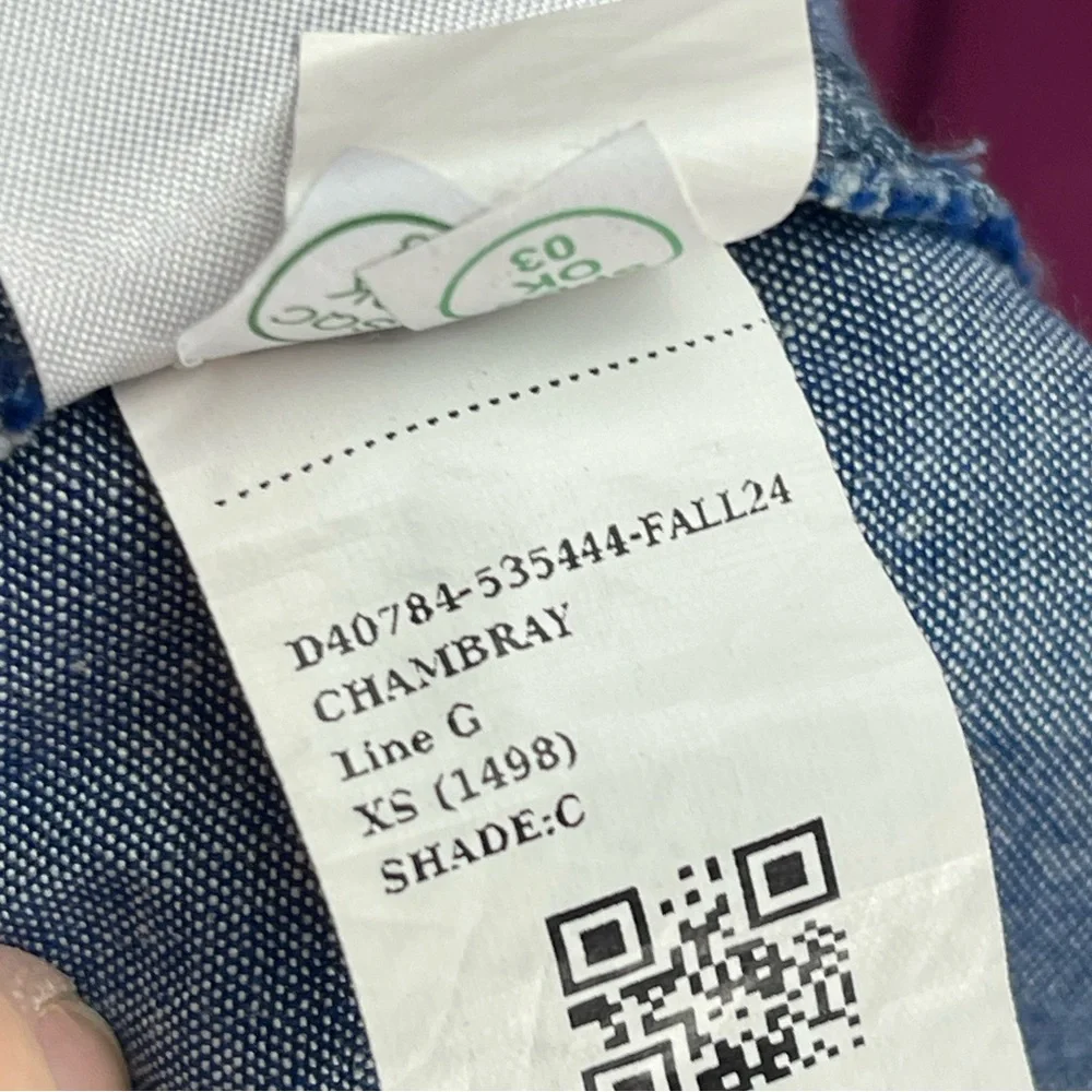 Banana Republic Factory size XS chambray midi shift Shirtdress